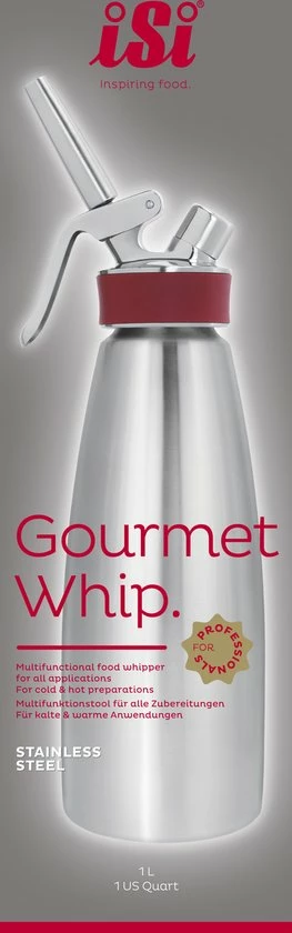 Korting π ISi Gourmet Whip Plus Slagroomapparaat - RVS - 1 L π 8 Korting π ISi Gourmet Whip Plus Slagroomapparaat - RVS - 1 L π - Afbeelding 8