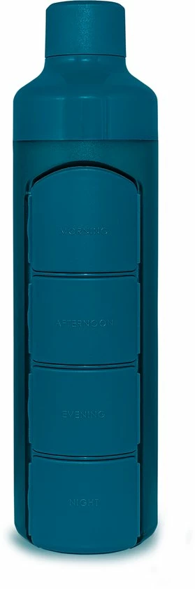 Begroting π― YOS Bottle - Waterfles Met 4-vaks Pillendoos - 375ml - Blauw - BPA-vrij β 1 Begroting π― YOS Bottle - Waterfles Met 4-vaks Pillendoos - 375ml - Blauw - BPA-vrij β