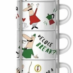 Gloednieuw 🎁 Bialetti Impilabili Italia Espresso Kopjes In Rek 6 Stuks 😉