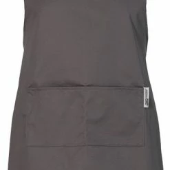 Nieuw 🧨 Chefs Fashion - Keukenschort - Grijs Schort - 2 Zakken - Simpel Verstelbaar - 71 X 82 Cm 🧨