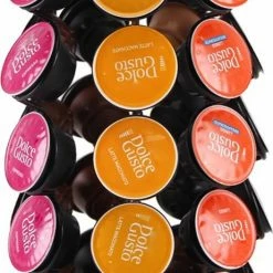 Goedkoop 😀 Merkloos Capsule Houder Voor Dolce Gusto Cups - Zwart - 360º Draaibaar - 35 Capsules - Koffie Houder En Standaard 🔔