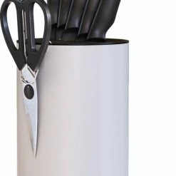 Beste recensies van 🔔 Hescom Messenset 7-delig Inclusief Messenblok - Roestvrijstaal / RVS Met Keramische 🧥 Coating Incl. Koksmes, Broodmes, Hakmes En Keukenschaar 😉 -T-fal winkle 470x840