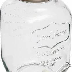 Groothandel β€οΈ Secret De Gourmet Glazen Drank Dispensers 4 Liter Met Metalen Kraantje En Schroefdeksel - Sapdispenser - Drankdispenser π