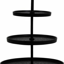 Beste deal 😀 Light & Living Etagère Lutek - Zwart - 3 Laags 🤩