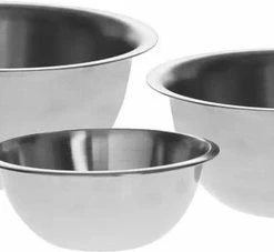 Beste Verkoop ✔️ Secret De Gourmet Set 3x Beslagkommen/mengkommen RVS Met Antislip - 1L - 2L - 3,3L ⌛