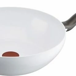 Flash-uitverkoop 🎁 Tefal Ceramic Control Wokpan - Ø 28 Cm - Wit 👍