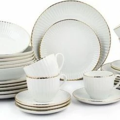 Gloednieuw π LUBIANA DAISY GOLD - Wit Porselein Handmatig Gedecoreerd Met Gouden Streep Koffie En Dinerservies 30-delig Voor 6 Personen β 17 Gloednieuw π LUBIANA DAISY GOLD - Wit Porselein Handmatig Gedecoreerd Met Gouden Streep Koffie En Dinerservies 30-delig Voor 6 Personen β -T-fal winkle 550x307 1