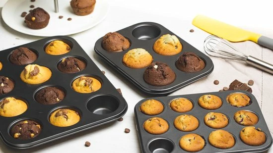 Hete verkoop π Sareva Muffinvorm - 12 Muffins - Large π 4 Hete verkoop π Sareva Muffinvorm - 12 Muffins - Large π - Afbeelding 4