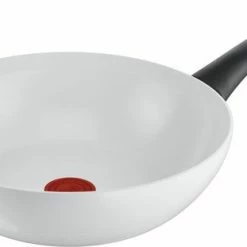 Flash-uitverkoop 🎁 Tefal Ceramic Control Wokpan - Ø 28 Cm - Wit 👍 -T-fal winkle 550x311 2