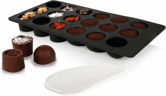 Gloednieuw β Boska Choco Bonbon DIY Set - Maak Je Eigen Bonbons - Siliconen Mal - Zwart π 8 Gloednieuw β Boska Choco Bonbon DIY Set - Maak Je Eigen Bonbons - Siliconen Mal - Zwart π - Afbeelding 8
