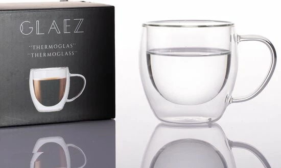 Gloednieuw π GLAEZ® Dubbelwandige Glazen Met Oor - Capuccino Koffieglas - Latte Macchiato Glazen - Theeglazen Dubbelwandig - Koffieglas Handgeblazen - Dubbelwandig Koffieglazen - Vaatwasserbestendig - 250 Ml - Set Van 6 Stuks π 5 Gloednieuw π GLAEZ® Dubbelwandige Glazen Met Oor - Capuccino Koffieglas - Latte Macchiato Glazen - Theeglazen Dubbelwandig - Koffieglas Handgeblazen - Dubbelwandig Koffieglazen - Vaatwasserbestendig - 250 Ml - Set Van 6 Stuks π - Afbeelding 5