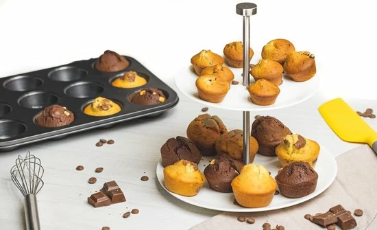 Hete verkoop π Sareva Muffinvorm - 12 Muffins - Large π 3 Hete verkoop π Sareva Muffinvorm - 12 Muffins - Large π - Afbeelding 3
