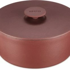 Groothandel 😀 MOA Gietijzeren Braadpan - Inhoud 7,1 Liter - 29CM - Rond - Alle Warmtebronnen - Ook Voor Inductie - Gewicht 7,6 Kg - Bordeaux Rood - MC29BR ⭐