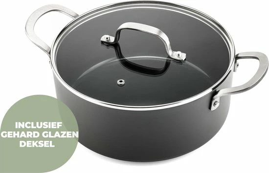 Hete verkoop 🧨 ISENVI Murray - Kookpan - 24 Cm - Keramische Pan - Inductie Pan - RVS Handgreep 👍 4 Hete verkoop 🧨 ISENVI Murray - Kookpan - 24 Cm - Keramische Pan - Inductie Pan - RVS Handgreep 👍 - Afbeelding 4