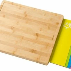 Gloednieuw 🤩 Zindoo Bamboe Snijplankenset - Bamboo Snijplank - Set Van 6 Kunststof Planken - Broodplank - Vlees - Groente - Fruit - FSC Bamboe - Duurzaam Hout - ZIN-BCB-02 🛒
