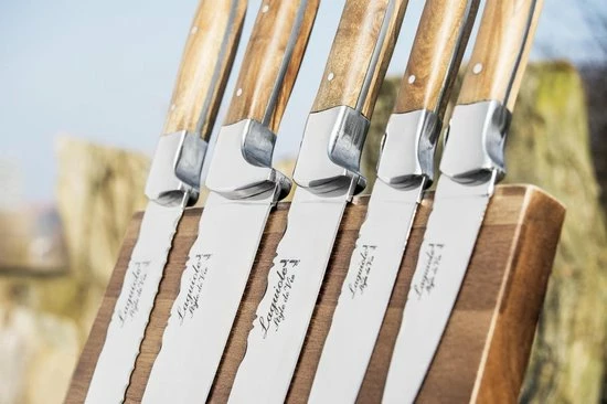 Hete verkoop π€© Laguiole Style De Vie Messenblok Luxury Line - 5-delig - Olijfhout π 5 Hete verkoop π€© Laguiole Style De Vie Messenblok Luxury Line - 5-delig - Olijfhout π - Afbeelding 5