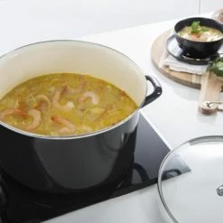 Beste Pirce 🌟 BK - Emaille Soeppan - 28 Cm - Zwart 🎁 -T-fal winkle 550x366 155