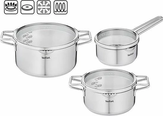 Goedkoopste π₯° Tefal Nordica Pannenset 3 Delig - Steelpan Ø 16 Cm & Kookpan Ø 20 + Ø 24 Cm β¨ 21 Goedkoopste π₯° Tefal Nordica Pannenset 3 Delig - Steelpan Ø 16 Cm & Kookpan Ø 20 + Ø 24 Cm β¨ - Afbeelding 21
