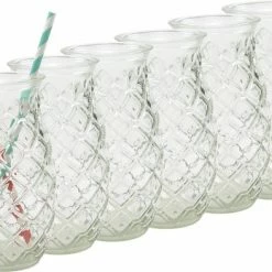 Beste Pirce ⭐ Merkloos Beker - Glas Ananas - 6 Stuks - Zomer - Cocktail -400ml ⌛ -T-fal winkle 550x393 9