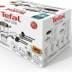 Gloednieuw 🔥 Tefal Daily Cook Pannenset - 11 Delig - RVS ✔️ -T-fal winkle 550x397 3