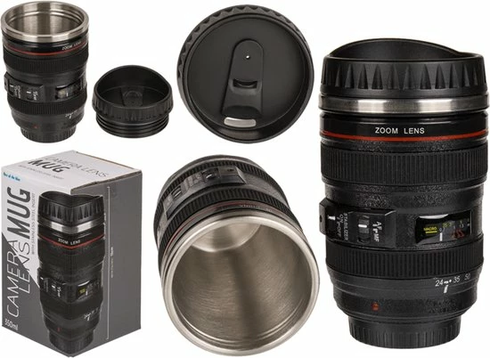 Aanbiedingen π Out Of The Blue Camera Lens Mok 13,5x8cm Thermosbeker π 6 Aanbiedingen π Out Of The Blue Camera Lens Mok 13,5x8cm Thermosbeker π - Afbeelding 6