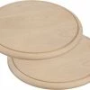 Begroting 🌟 Merkloos Set Van 6x Stuks Ronde Houten Ham Ontbijt Planken / Broodplank / Serveer Plank 25 Cm - Brood Snijden / Serveren - Serveerplankjes 🧨