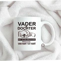 Groothandel 😉 Merkloos Bedrukte Beker Mok Met Tekst Papa Dochter Van Hart Tot Hart Cadeau Gepersonaliseerde Vader Geschenk Verjaardag Vaderdag Spreuken Spreuk Quote Teksten Handgemaakt 👏