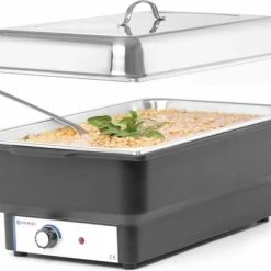 Kopen 🎁 Hendi Chafing Dish Tellano - Warmhoudschaal Elektrisch - Buffetwarmer 9 Liter - GN 1/1 - 57,3x34,8x(H)28,4cm 🤩