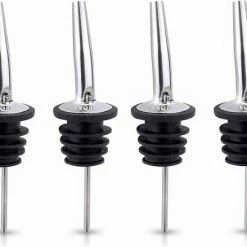 Begroting 🔔 Merkloos Premium RVS Schenktuit - Schenkdoppen - Wijn - Fles - Cocktail - 4 Stuks 😍