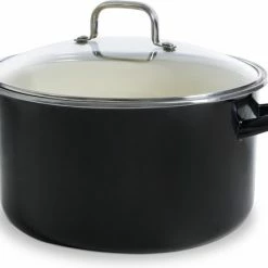 Beste Pirce π BK - Emaille Soeppan - 28 Cm - Zwart π