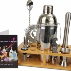 Flash-uitverkoop 😍 Cocktail Set Swissl | Luxe Cocktail Shaker Set Met Cocktail Boekje | Cocktail Stamper | Recepten Boekje | 10-delig | Swissl 🎁 -T-fal winkle 550x443 1