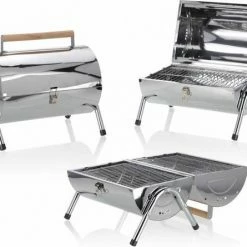 Beste Pirce ❤️ BBQ Collection Houtskoolbarbecue - Cilinder - Chroom 😀 -T-fal winkle 550x445