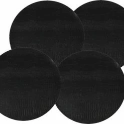 Kopen ✔️ Merkloos 4x Stuks Ronde Placemats Zwart Slangenprint 38 Cm Van Kunststof - Borden Onderleggers 😍