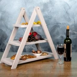 Korting 😀 Rustiq Rustîq Houten Etagere 3 Laags – Fruitschaal – Decoratieve Serveertoren – Etagere Rangement – Murale – Grey ✔️ -T-fal winkle 550x458 7