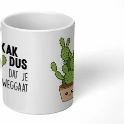 Kopen 🎉 OneMillionMugs Mok - Koffiemok - Spreuken - Quote - 'Kak Dus Dat Je Weggaat' - Baan - Mokken - 350 ML - Beker - Koffiemokken - Theemok - Sinterklaas Decoratie - Uitdeelcadeautjes Voor Kinderen - Schoencadeautjes Sinterklaas 🛒