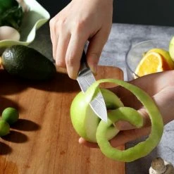 Korting ✔️ PAUDIN N8 Professioneel RVS Japans Groentemes 9 Cm - Vlijmscherp Schilmes Gemaakt Van Hoogwaardig Roestvast Duits Carbonstaal - Damascus Patroon - Klein Officemes - Nu Extra Scherp Geprijst - Black Friday - Sint En Kerst 😉 -T-fal winkle 550x477 1