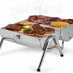 Beste Pirce ❤️ BBQ Collection Houtskoolbarbecue - Cilinder - Chroom 😀 -T-fal winkle 550x479 1