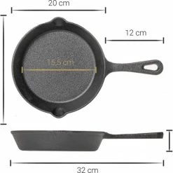 Uitgang 😉 Blackwell Koekenpannenset - Gietijzer - ø 16, 20 En 25 Cm - Zonder Anti-aanbaklaag 🔥 -T-fal winkle 550x488 1