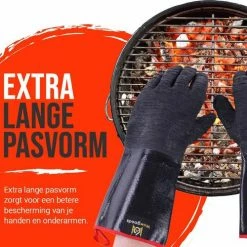 Groothandel ❤️ Wowgoods® Extra Lange Ovenwanten Tot 500°C - Hittebestendige BBQ Handschoenen Met Vleesklauwen ✔️ -T-fal winkle 550x500 1