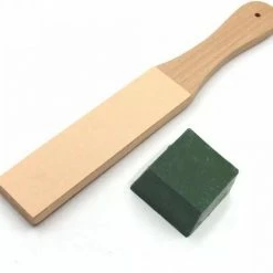 Goedkoopste 🥰 Merkloos B99 - Lederen Strop - Inc. Compound - Dubbelzijdig Fijn En Grof - Messenslijper - Mes / Messen / Scheermes 🎁