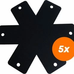 Nieuw π YUGN BLACK Panbeschermers Set Pannenbeschermer 5 Stuks - Panbeschermer Pan Onderzetter 38 Cm - Geschikt Voor Alle Pannen - Cadeau Tip - Sinterklaas - Black Friday - Kerst π