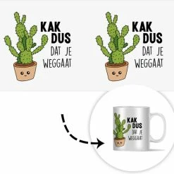 Kopen 🎉 OneMillionMugs Mok - Koffiemok - Spreuken - Quote - 'Kak Dus Dat Je Weggaat' - Baan - Mokken - 350 ML - Beker - Koffiemokken - Theemok - Sinterklaas Decoratie - Uitdeelcadeautjes Voor Kinderen - Schoencadeautjes Sinterklaas 🛒 -T-fal winkle 550x520 1