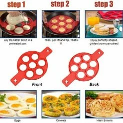 Groothandel ⌛ Merkloos Bakvorm Mini Pannenkoekjes - Siliconen - Rood 🔔 -T-fal winkle 550x528 2