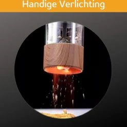 Korting 👍 Merkloos Gov Products Elektrische Peper- En Zoutmolen Set Hout Met Lampje - Pepermolen - Kruidenmolen 🤩 -T-fal winkle 550x529 3
