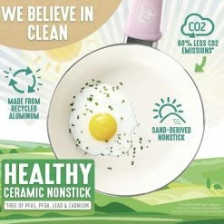 Coupon ✔️ Green Life GreenLife 16-delige Pannenset Met Zachte Grip, Antiaanbaklaag, PFAS-vrij, Roze 🥰 -T-fal winkle 550x529 7