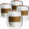 Coupon 🥰 Altom Design Luxe Dubbelwandige Koffieglazen - Cappuccino Glazen - Dubbelwandige Theeglazen - 350 ML - 4 Stuks 🔔