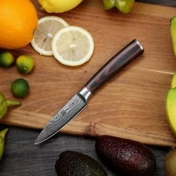 Korting ✔️ PAUDIN N8 Professioneel RVS Japans Groentemes 9 Cm - Vlijmscherp Schilmes Gemaakt Van Hoogwaardig Roestvast Duits Carbonstaal - Damascus Patroon - Klein Officemes - Nu Extra Scherp Geprijst - Black Friday - Sint En Kerst 😉 -T-fal winkle 550x532 3