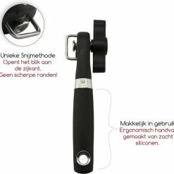 Coupon ⭐ Fyveli Blikopener Firenze - Veilig - Opent Zonder Scherpe Randen - Hersluitbaar - RVS - Silicone - Zwart 🌟 -T-fal winkle 550x537 4