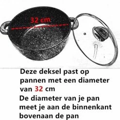 Goedkoopste 😍 SBLine SB Line Glazen Deksel 32cm 🌟 -T-fal winkle 550x542 5