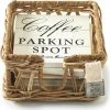 Beste Pirce 😀 Riviera Maison Onderzetters Voor Glazen - Parking Spot Coasters - Bruin 🛒